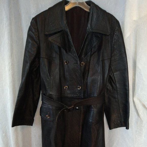 Leather Trench coat - Picture 1 of 7